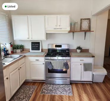 Kitchen in an illustrative rental listing